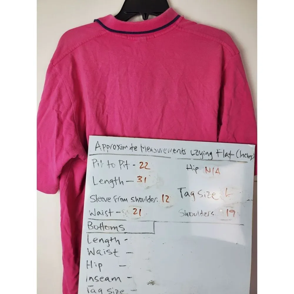 Polo by Ralph Lauren Men's Pink Cotton Polo Shirt Size‎ L
